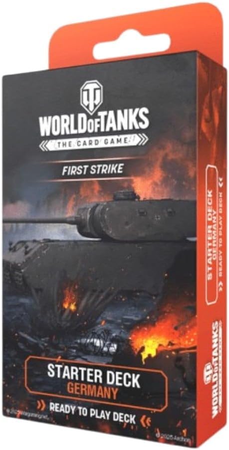 Archon Studio World of Tanks Card Game - First Strike Starter Deck - Fast-paced Strategy Card Game with Deck-buidling Elements for 2 Players, for Ages 14 Years + (Germany