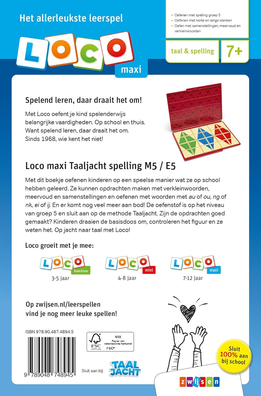 Loco - Oefenboekje Loco Maxi Taaljacht Spelling M5 - E5