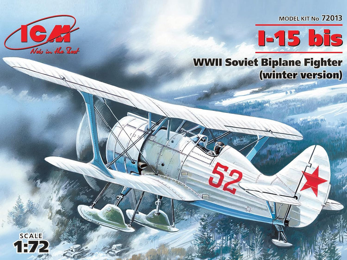 ICM 72013 - I-15 bis, WWII Soviet Fighter Biplane (Winter Version