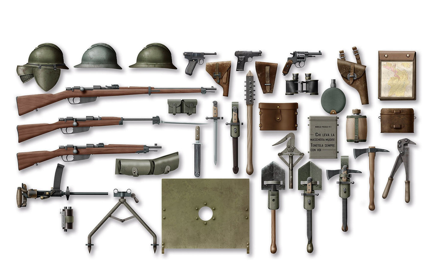 ICM 1:35 - WWI Italian Infantry Weapons & Equipment