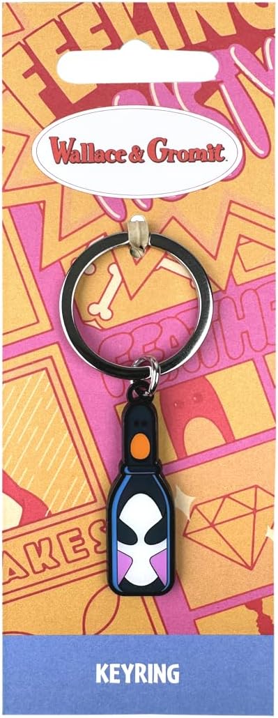 Feathers McGraw Bottle Keyring | Wallace & Gromit Official Merchandise