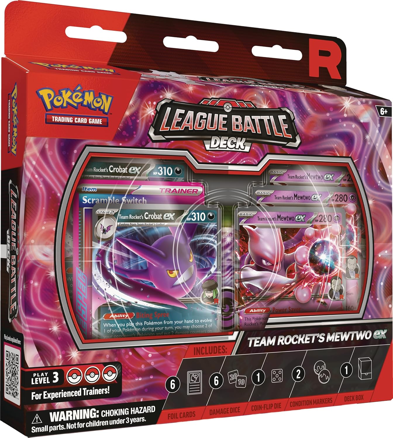Pokémon TCG: Team Rocket’s Mewtwo ex League Battle Deck (1 Ready-to-Play 60-Card Deck