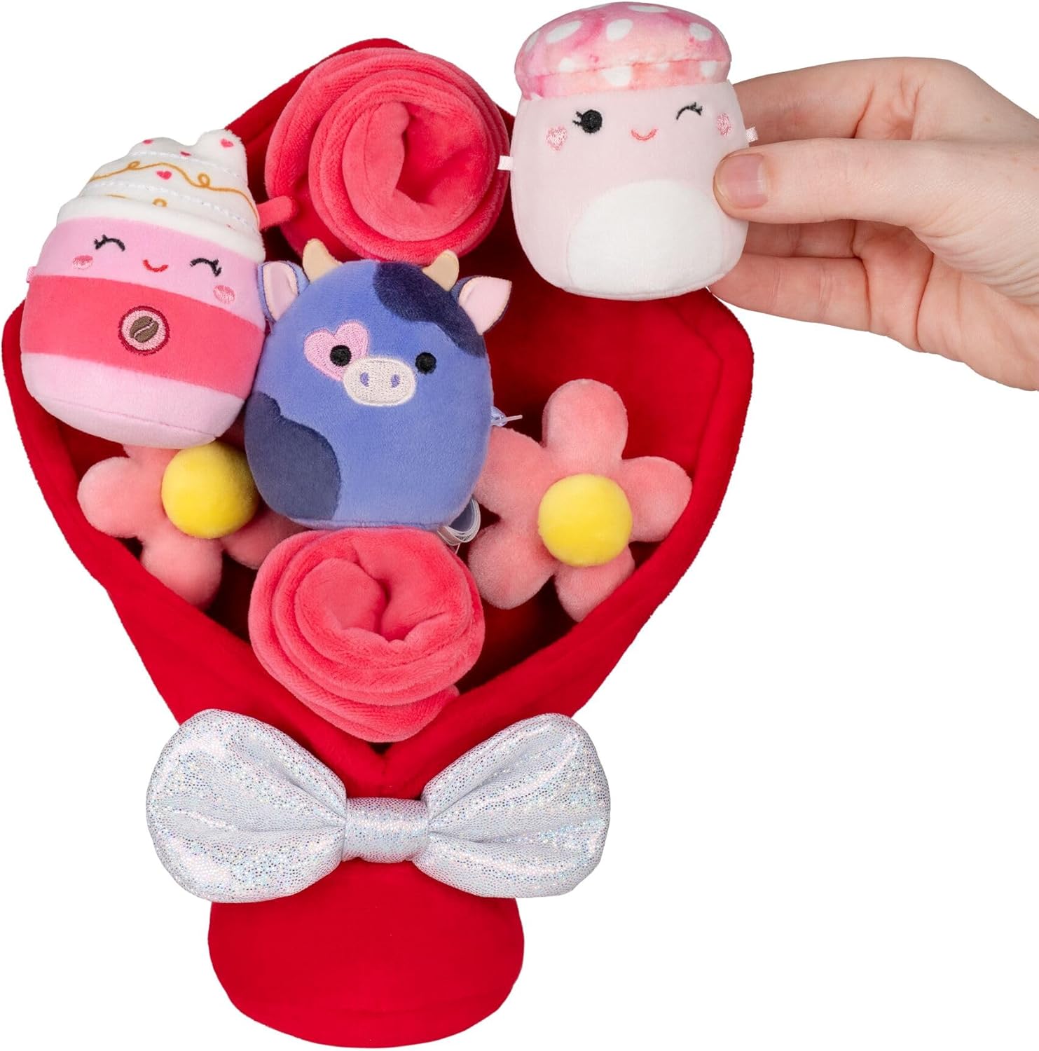 Squishmallows Micromallows SQMM0222 - Blumenstrauß Valentinstag, Bouquet aus Plüsch (2026