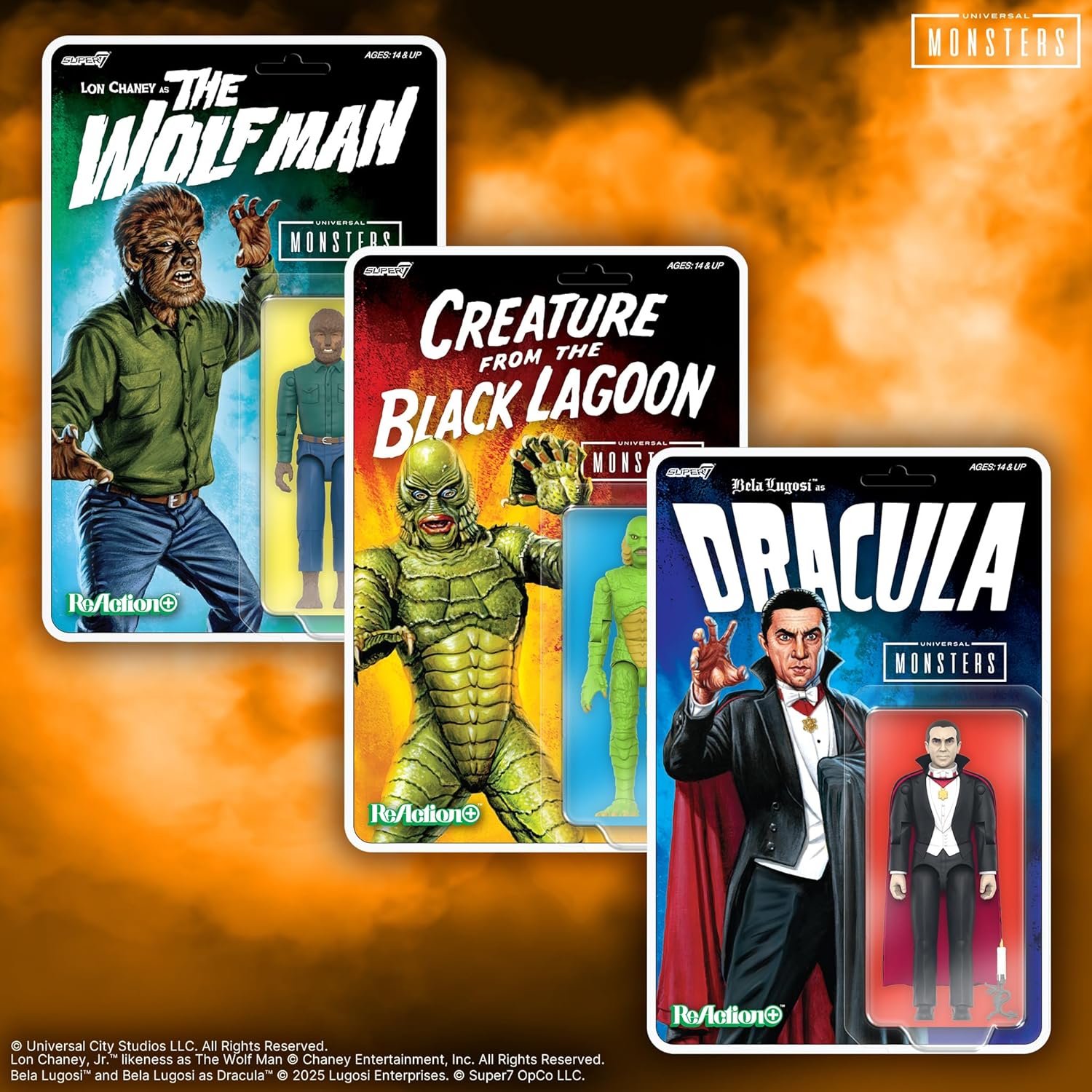 Super7 Universal Monsters Reaction+ Wave 01 - The Wolf Man Action Figure