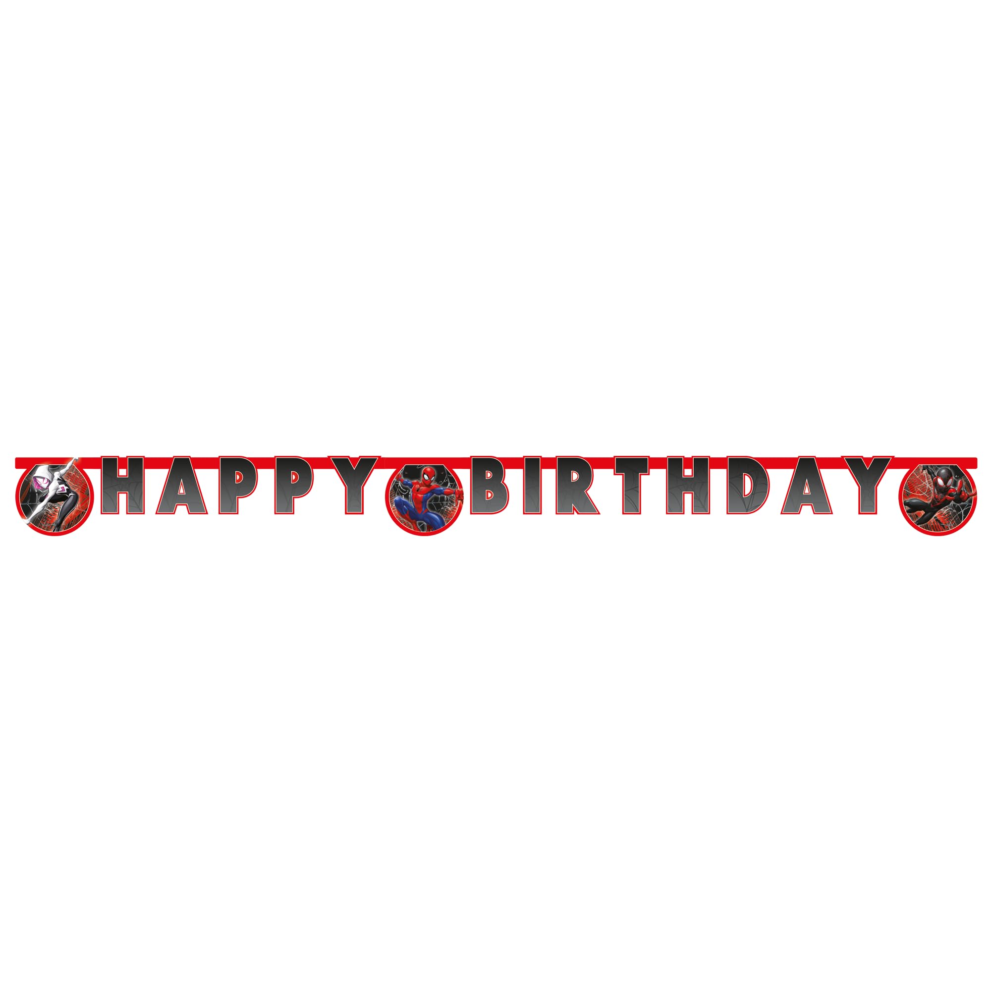 Marvel: Spider-Man - Fsc €Œhappy Birthday†Die-Cut Paper Banner 200Cm