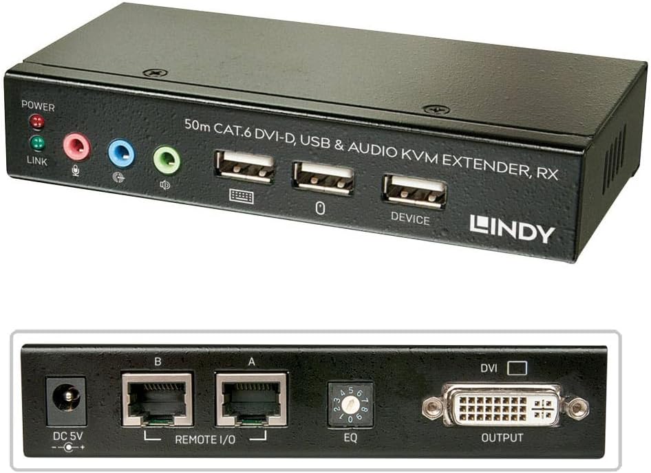 LINDY compatible Kit extender KVM Cat.5 Classic DVI