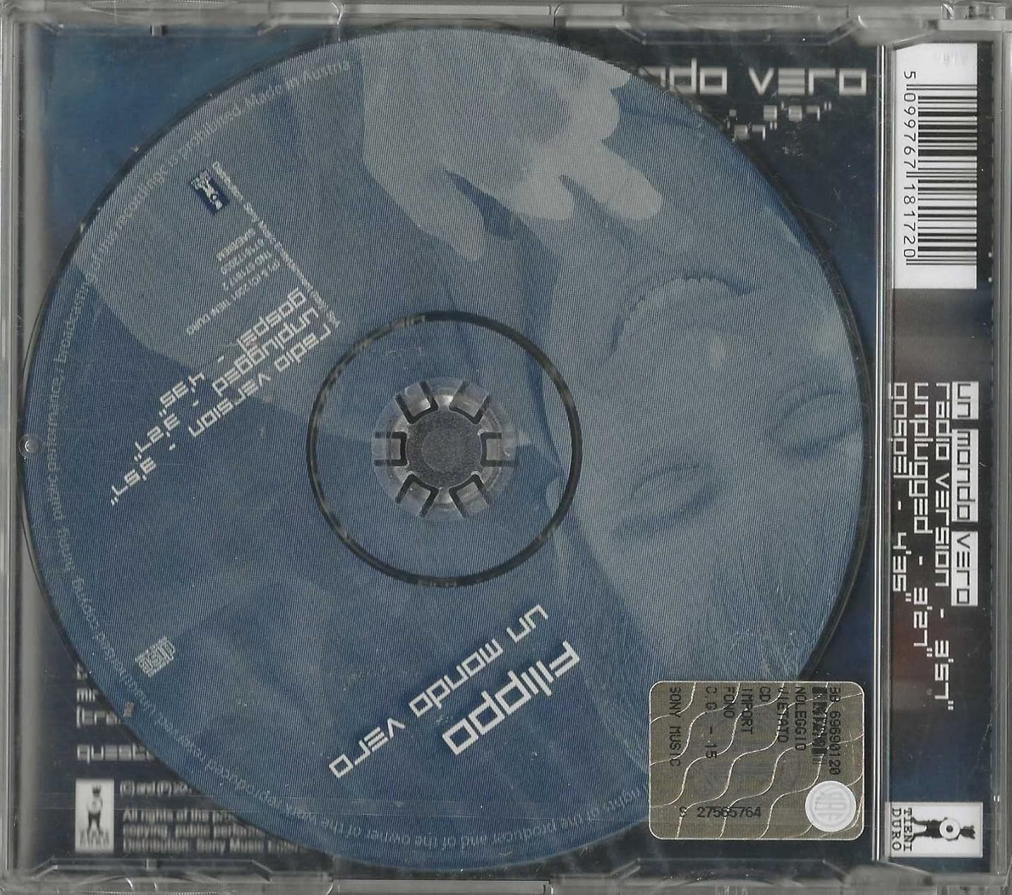 Un mondo vero - cd singolo