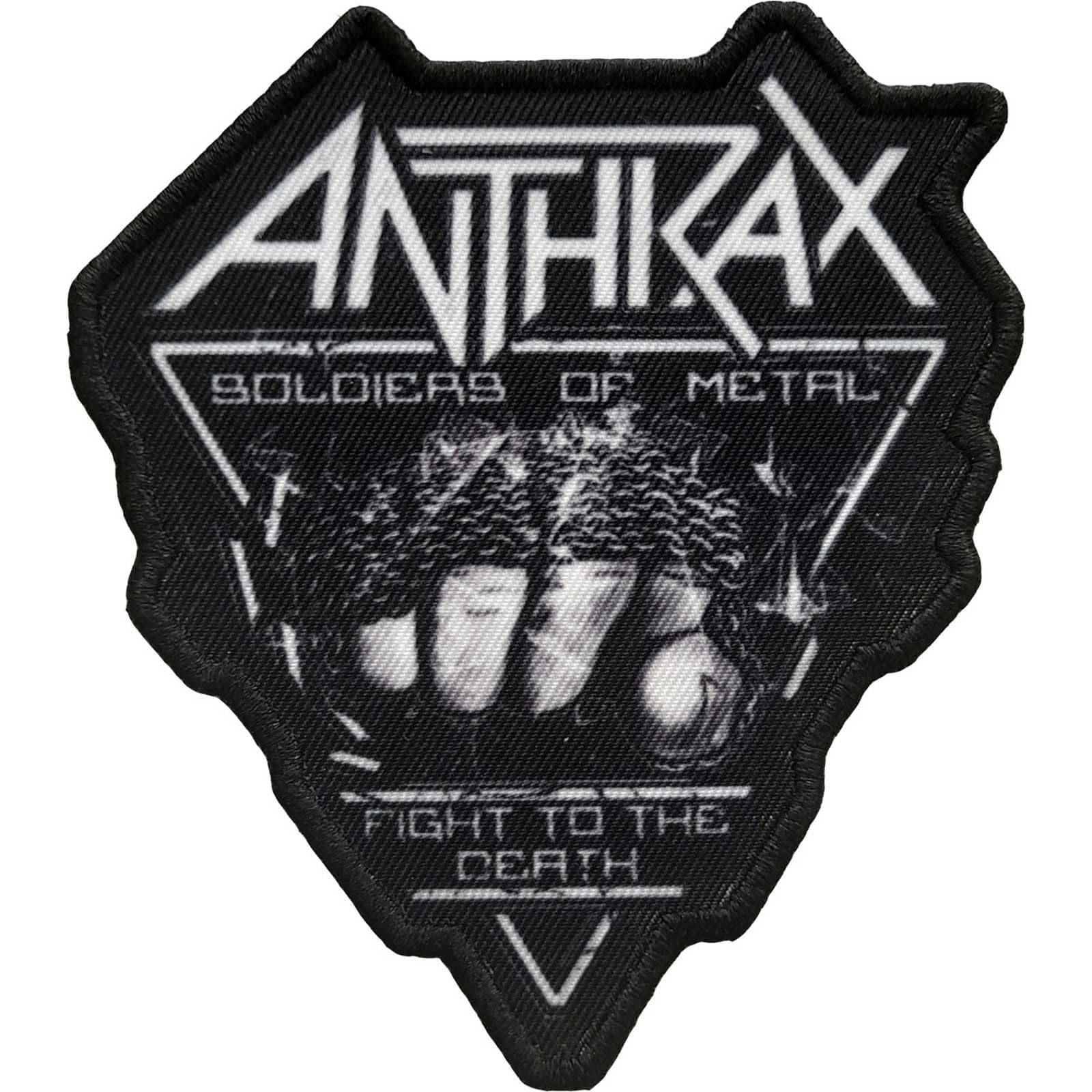 Anthrax Soldier of Metal FTD Iron On Patch (One Size) (Black/White)