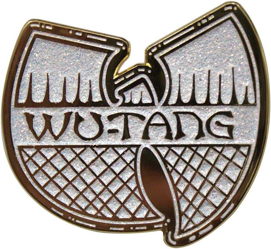 Rock Off officially licensed products Wu-Tang Clan White & Gold Logo Pin Badge One Size