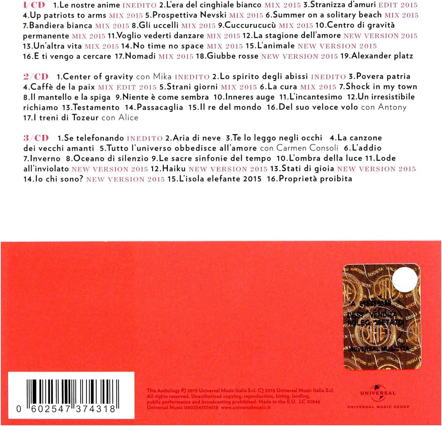 Anthology:Le Nostre Anime