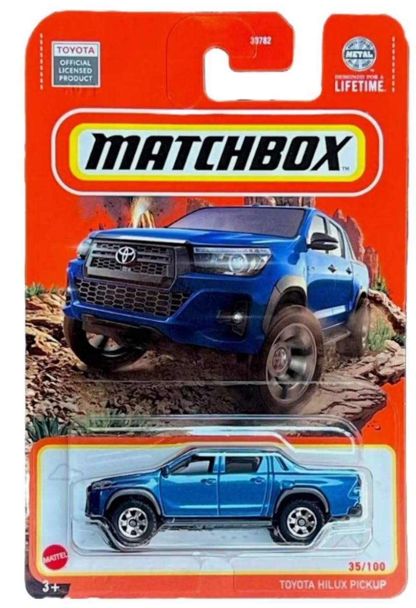 Matchbox Toyota Hilux Pickup, Blau, 35/100