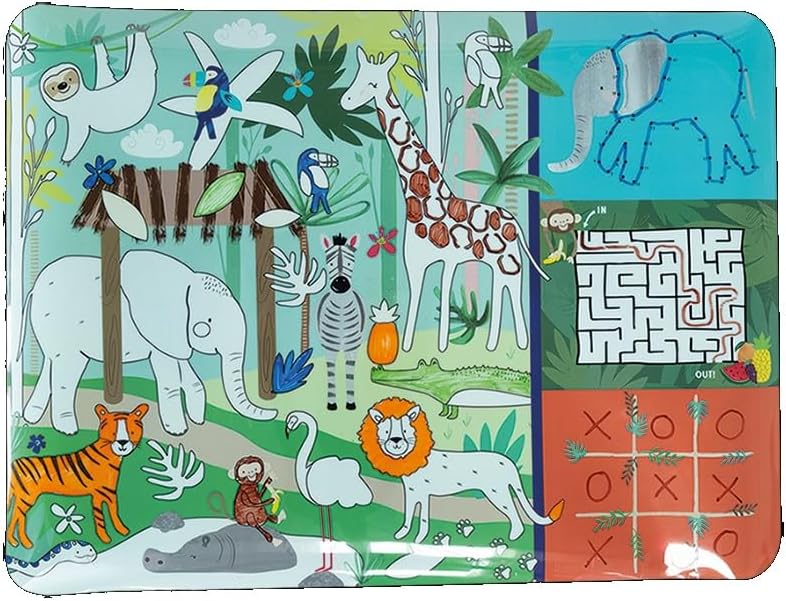 Floss & Rock - Jungle Colouring Fun And Games Mat (49P6077)