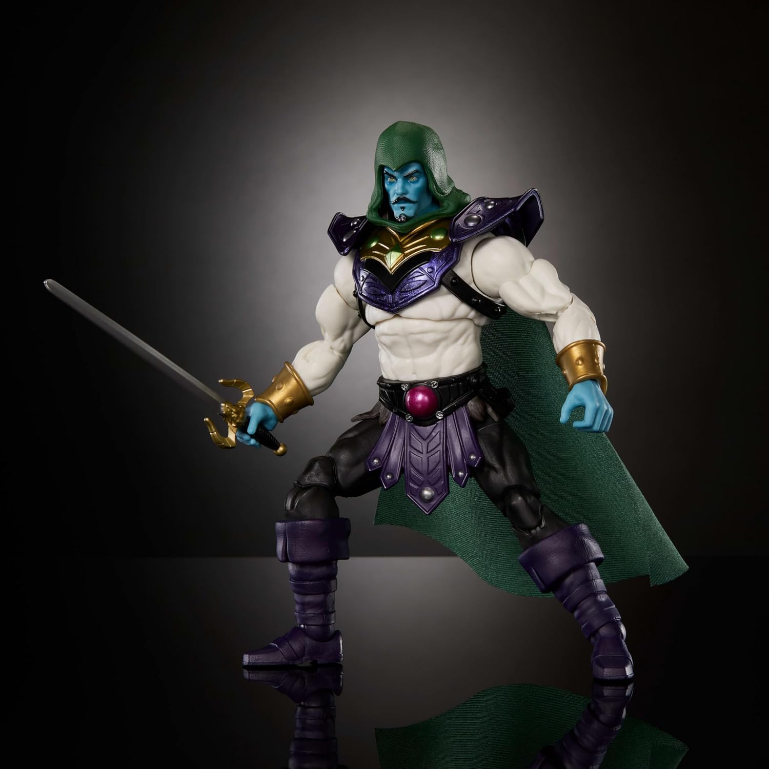 Masters of the Universe Masterverse Action Figure Keldor New Eternia, 7 Inch MOTU Toy, 30 Points Articulation, Extra Zombie Head & Sword & Holster, JHJ84