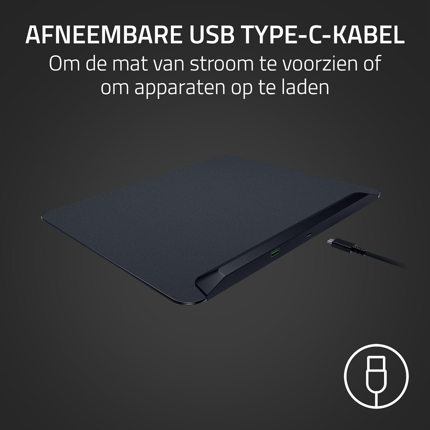 Razer Firefly V2 Pro - RGB verlichte gaming muismat - Geïntegreerde USB-poort (15 Zone LED-verlichting, Micro-geëtst gestructureerd oppervlak voor optimale tracking, Afneembare USB-C-kabel) Zwart