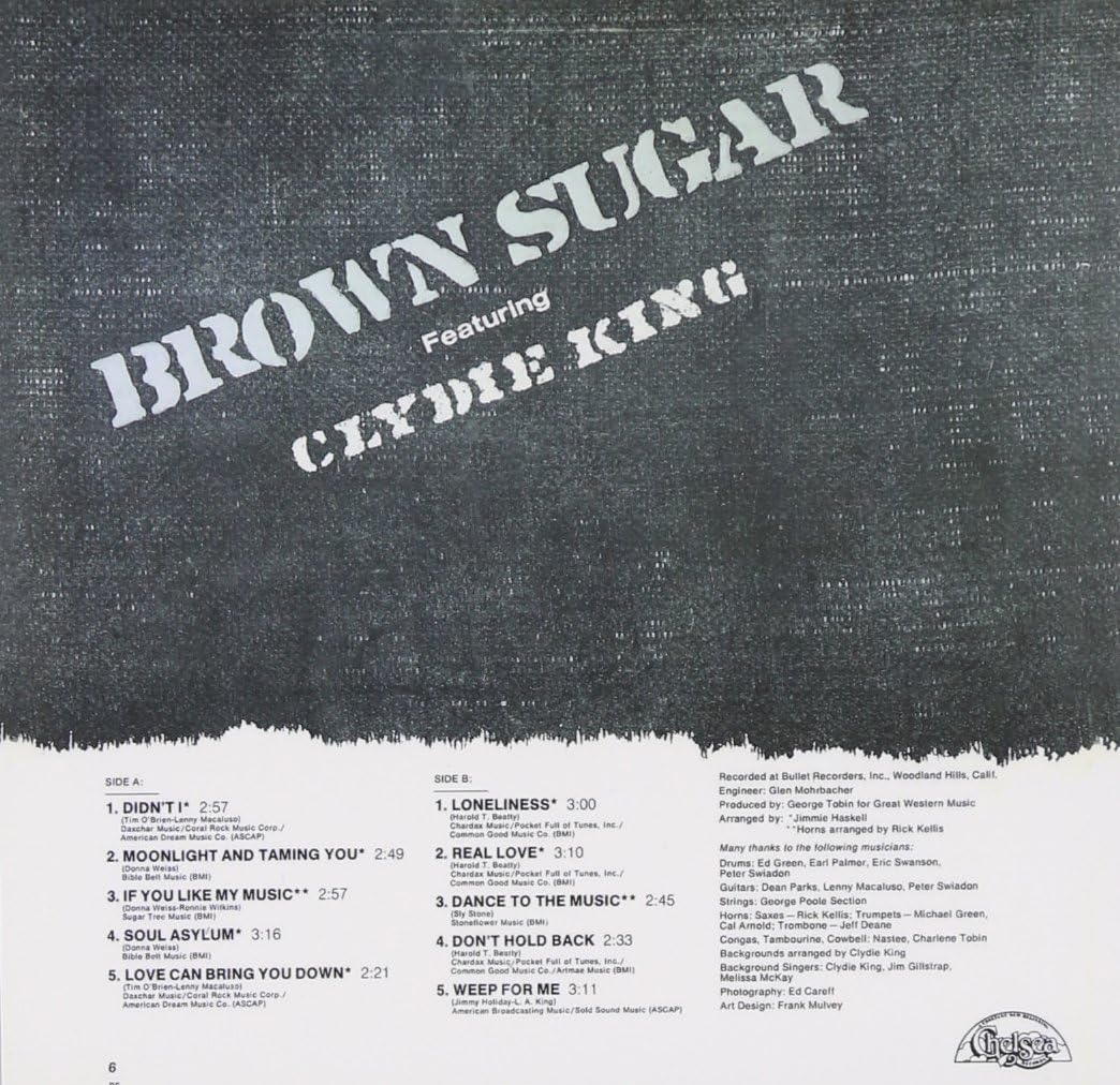 Brown Sugar Featuring Clydie King (韓国盤, 紙ジャケット仕様