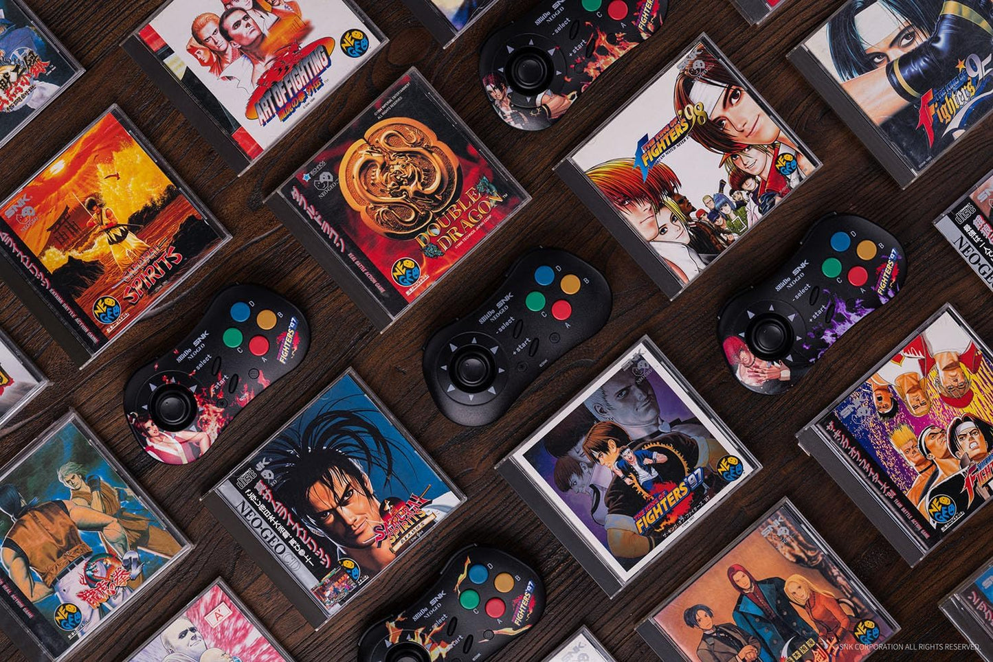8Bitdo Mai Shiranui Style SNK Neo Geo CD Bluetooth Controller, Compatible with Windows PC, Android and Neo Geo Mini