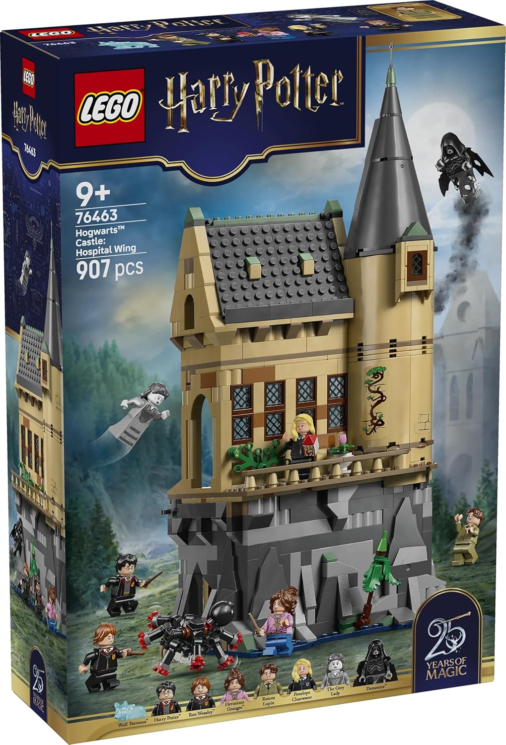 LEGO Harry Potter Hogwarts Castle: Hospital Wing Toy - DIY Miniature Model Kit with 7 Minifigures incl. Hermione & Ron - Gift Idea for 9+ Year Old Girls, Boys & Fans - 76463