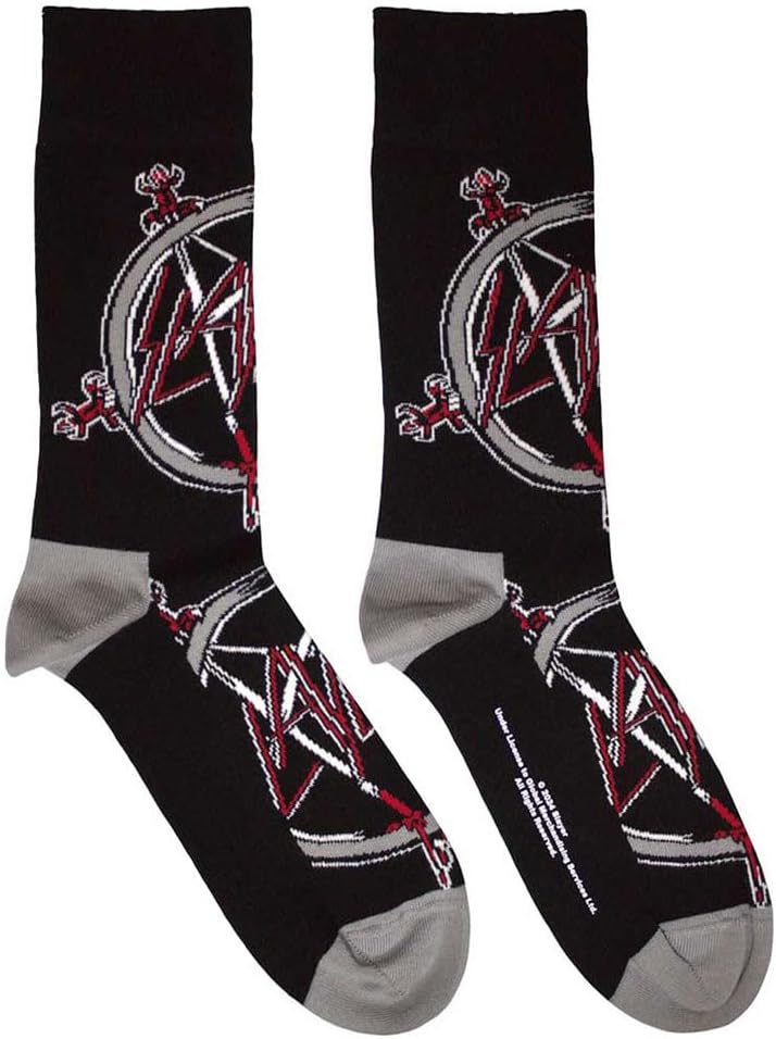 Rock Off officially licensed products Slayer Band Logo Pentagram Ankle Socks One Size