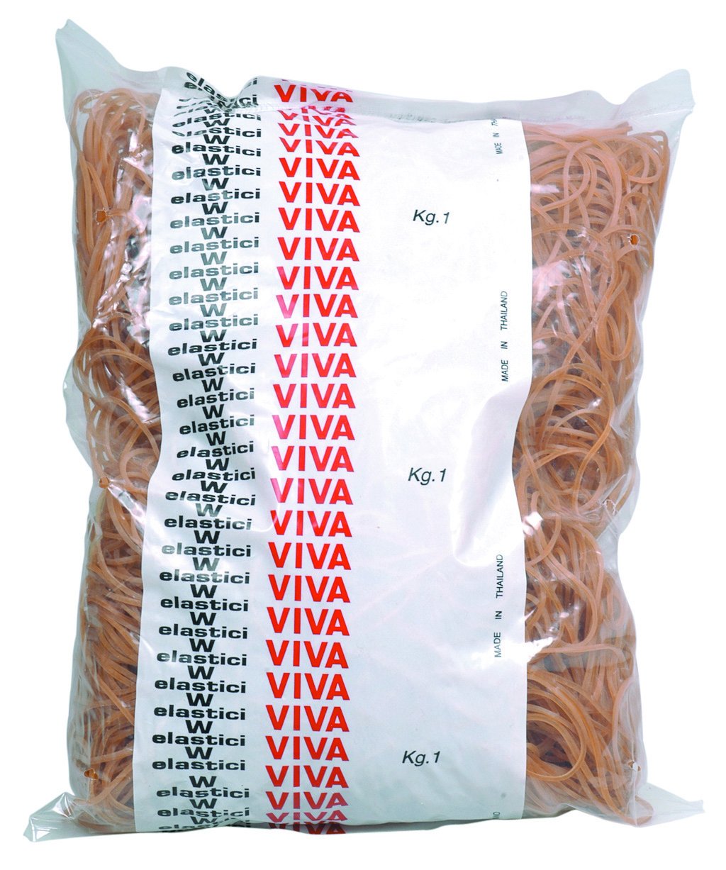 Viva En050B Elastico in Gomma Naturale, Diametro da 50 mm, Marrone