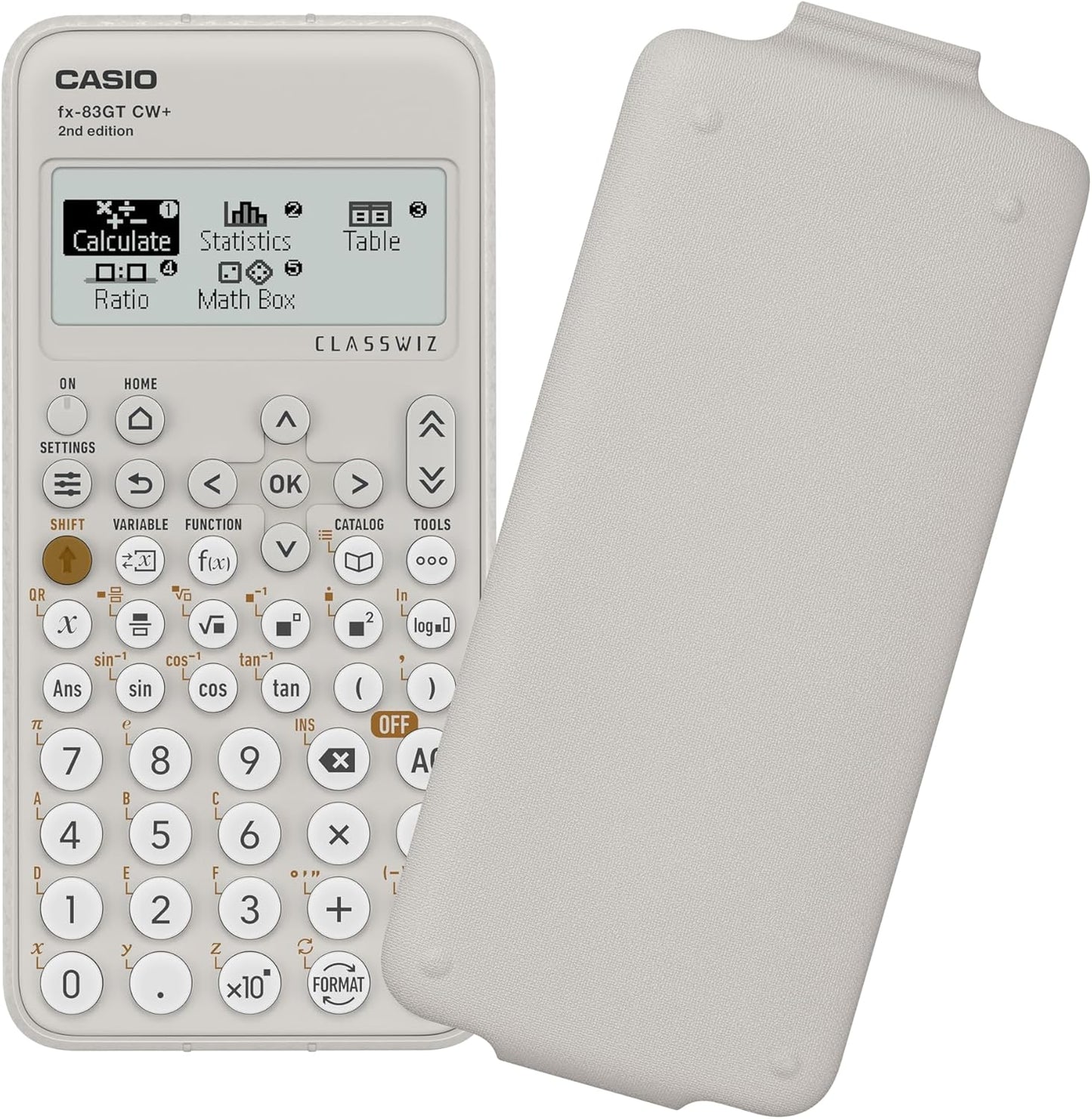 Casio fx-83GTCW+ Scientific Calculator Grey (UK Version) - Upgrade from previous fx-83GTCW model