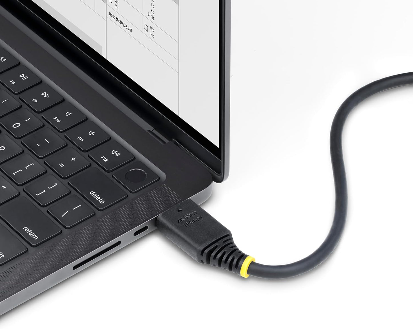 StarTech.com 50cm (1.6ft) High Speed HDMI Cable with Gripping Connectors, 4K 60Hz/1440p 144Hz, 18Gbps, UHD HDMI Cord, TPE Jacket
