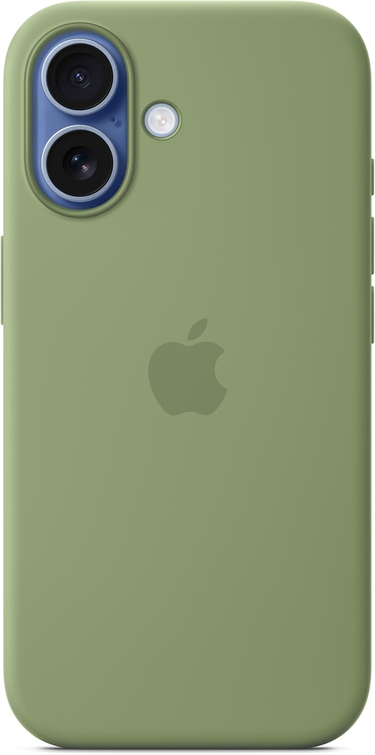 Apple - Back Cover For Mobile Phone - Magsafe Compatibility - Silicone - Light Moss - For Iphone 17
