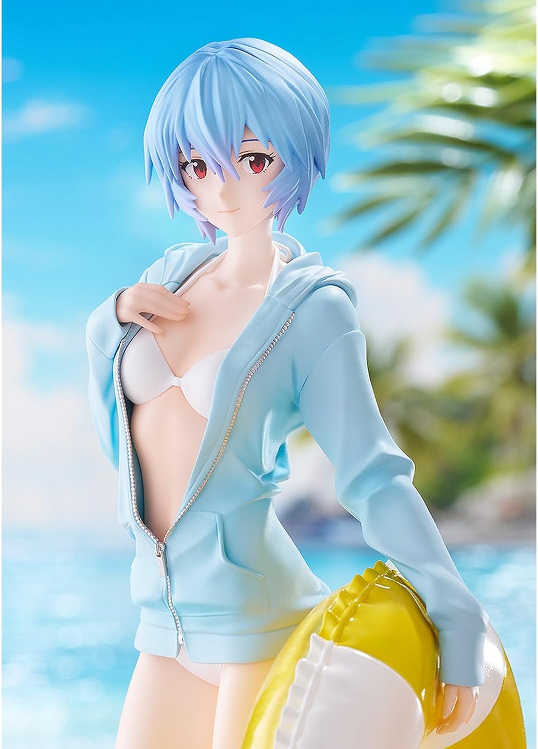 Good Smile Company-Rebuild of Evangelion-POP UP Parade Beach Queens Rei Ayanami L Size Figure