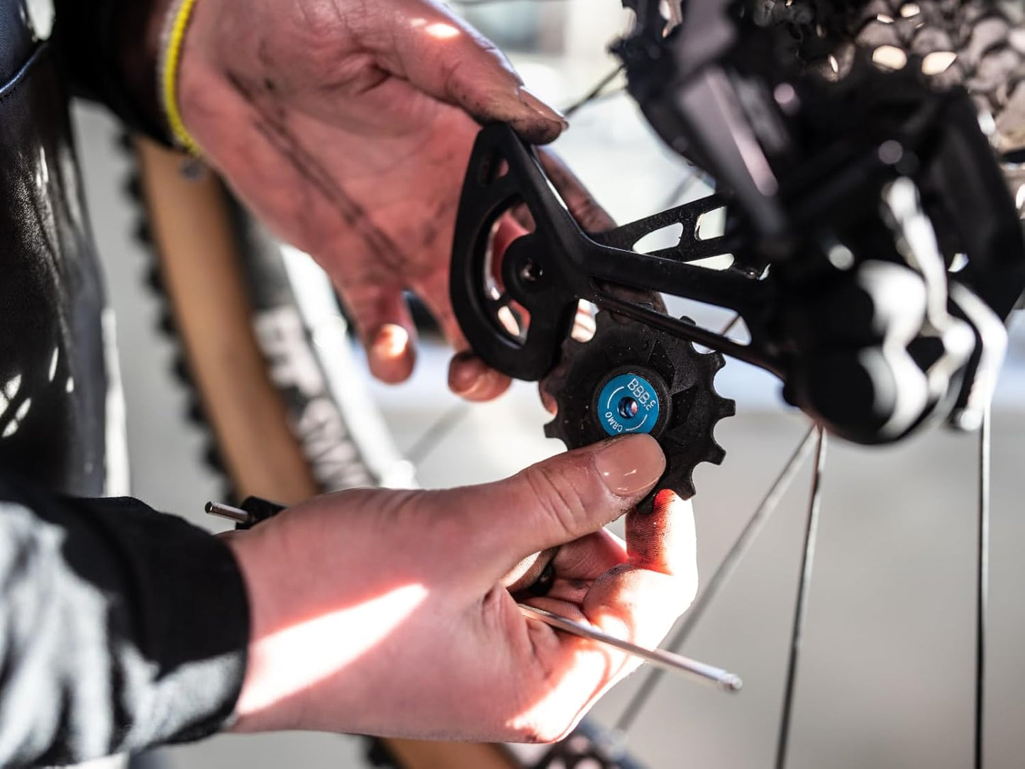 BBB Cycling Schaltrollen 13-Zähne Derailleur Pulley Hinten 12-Fach Jockey-Räder Roller Shimano Kompatibel für Rennrad Urban MTB Bicycle RollerBoys 13T BDP-09, Schwarz