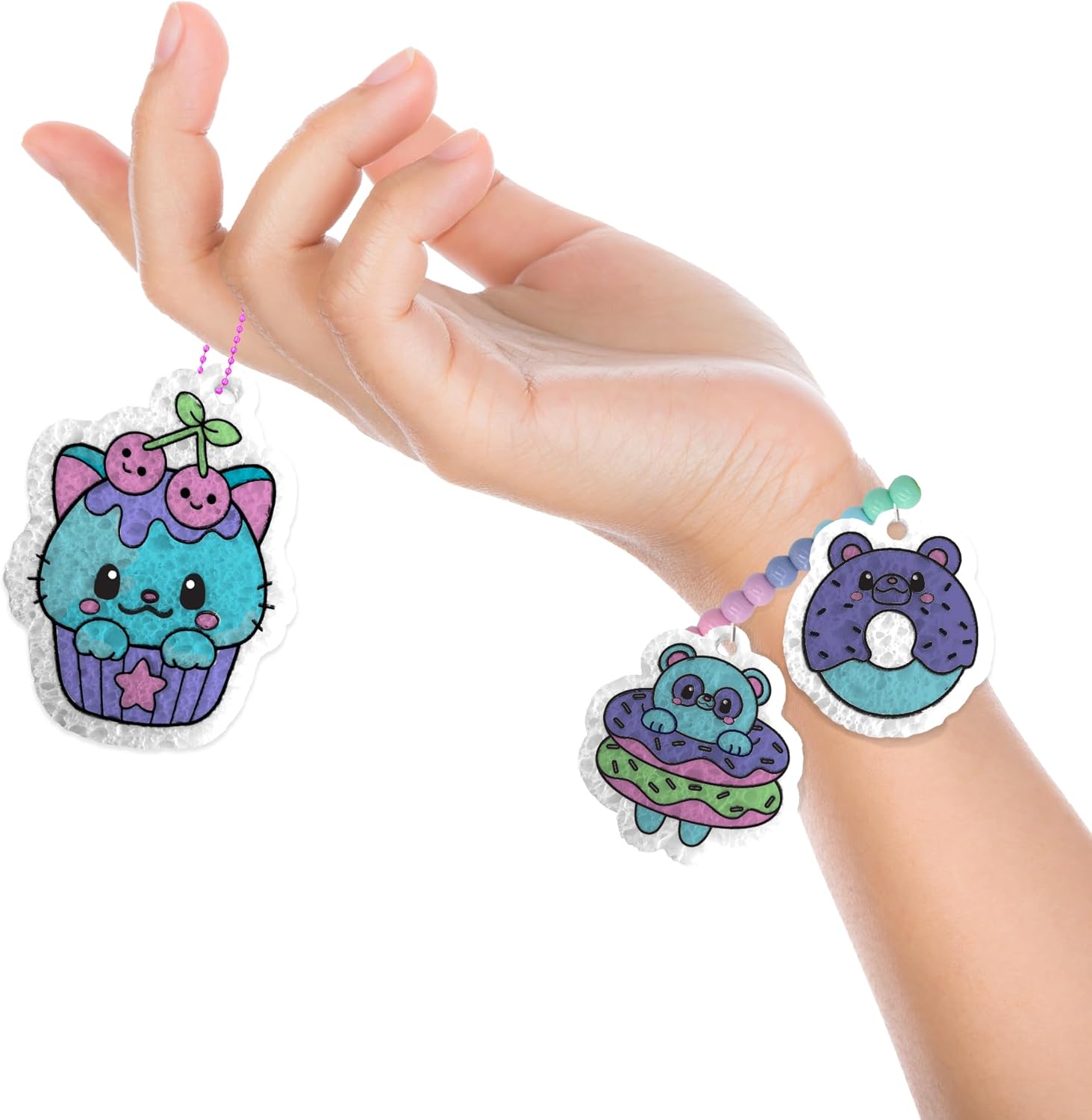 Foodie Squishy Sponge Art & Craft Kit for kids, Mess-Free Fun for Kids, Creative Activity, Gifts for Ages 4,5,6,7,8