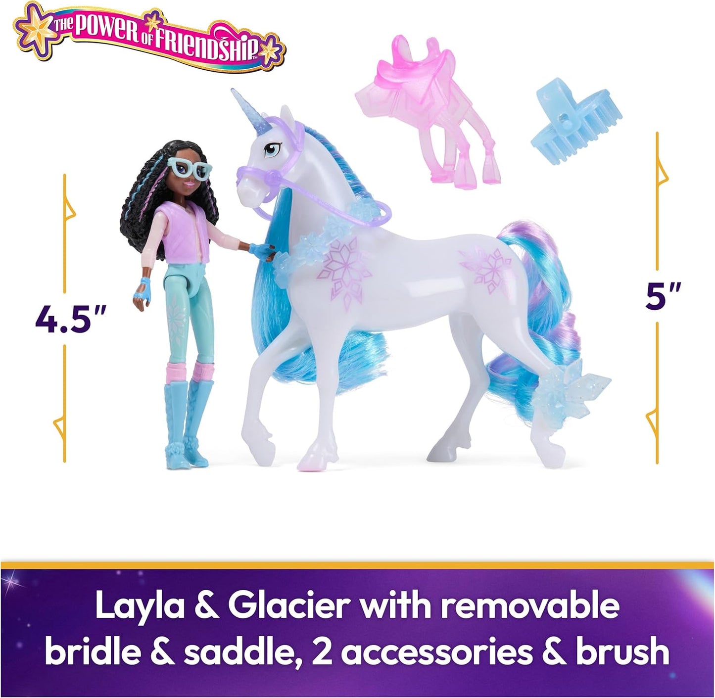 Unicorn Academy 6072675 ll UnicrnSetsLaylaGlacr Ref, meerkleurig