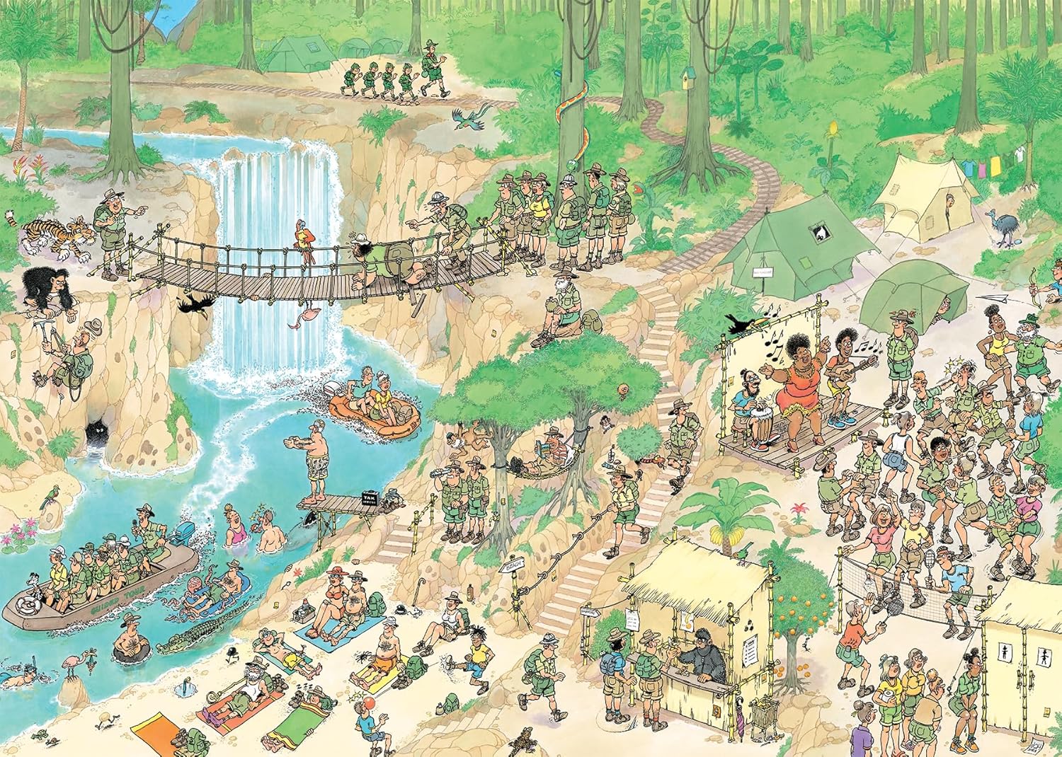 Jan van Haasteren - Jungletocht (1000 stukjes