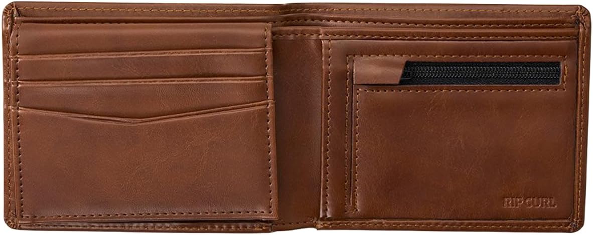 RIP CURL Stapler PU All Day Faux Leather Wallet Tan for Men