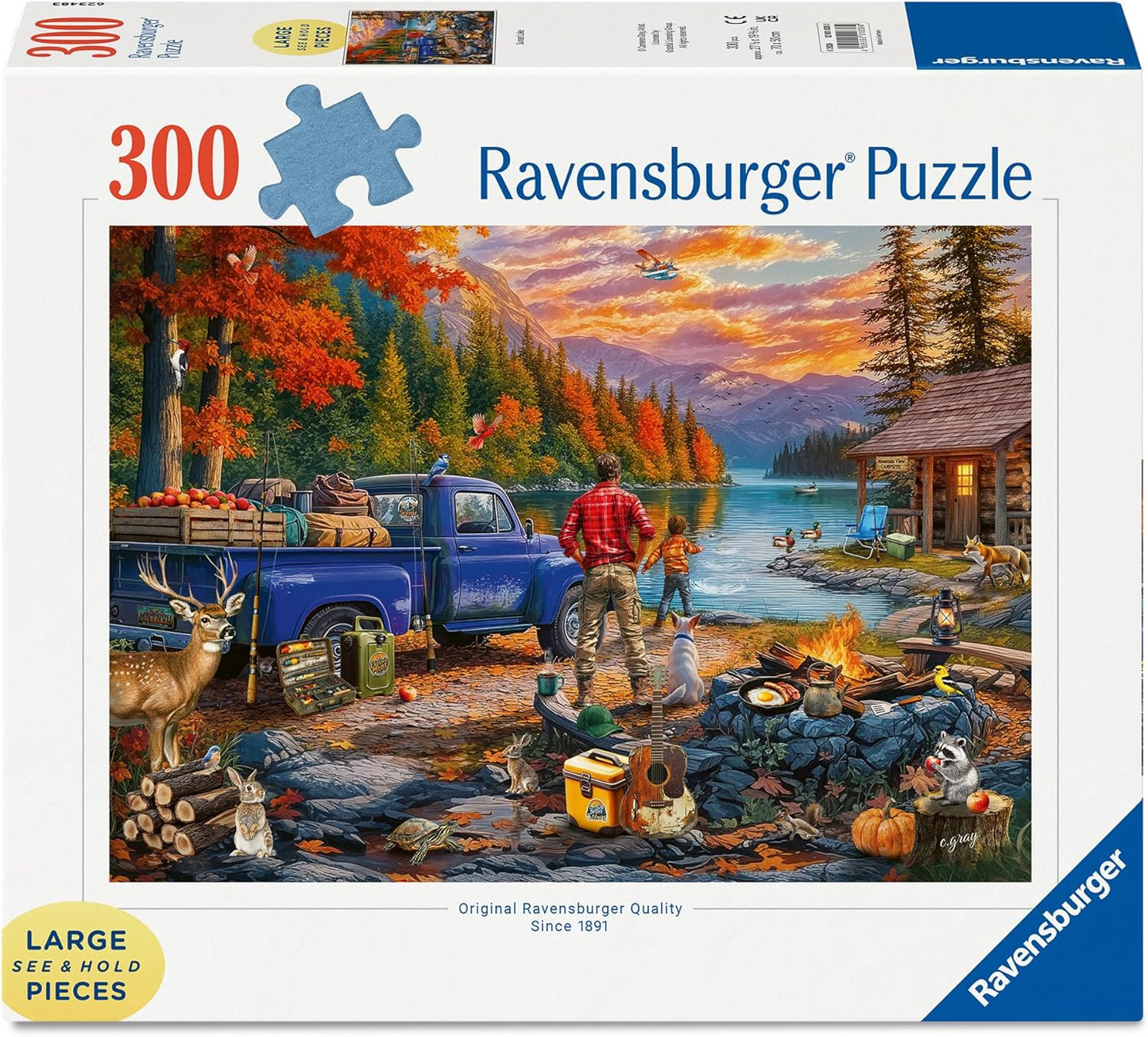 Sunset Lake 300 PC Large Format Puzzle