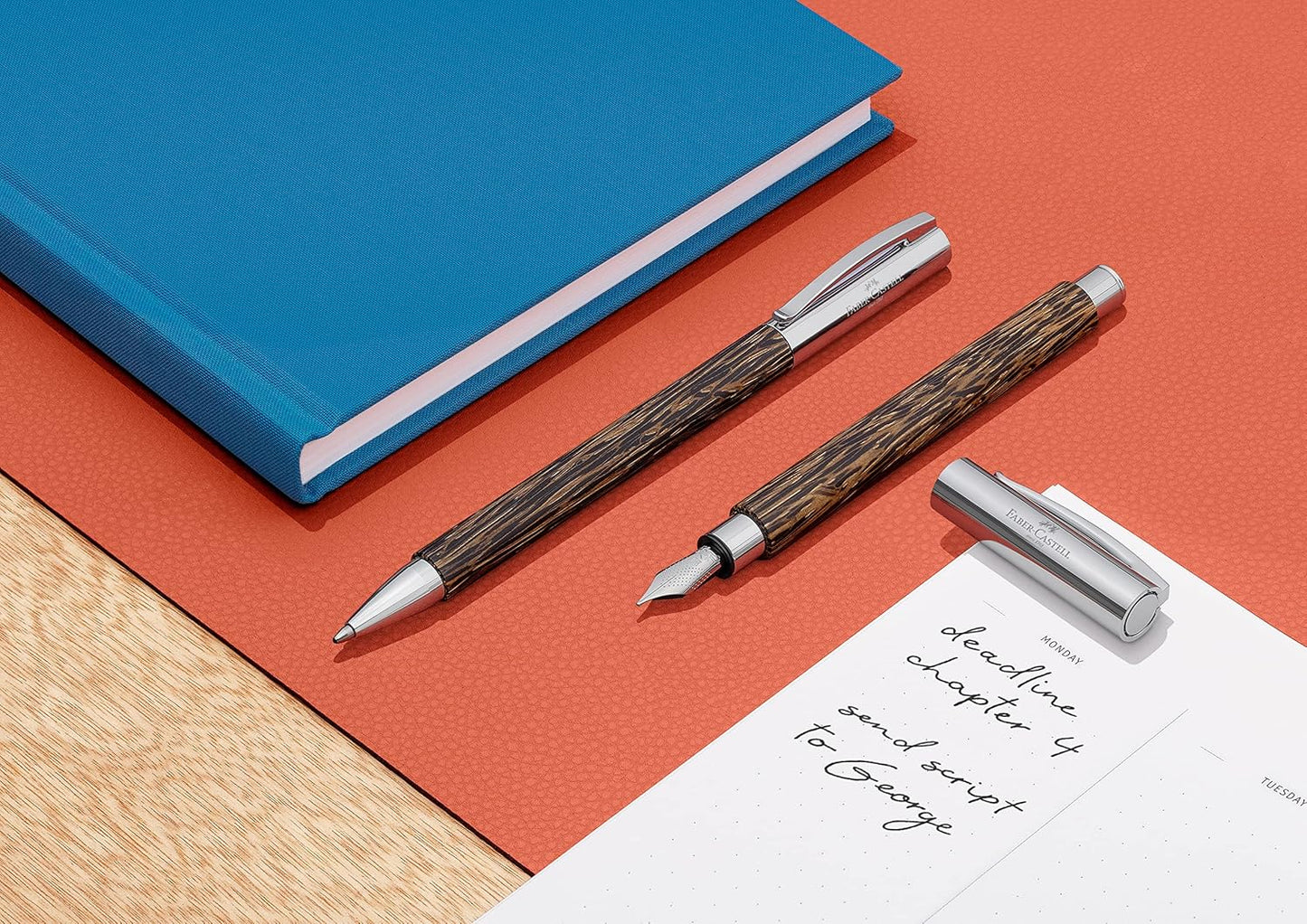 Faber-Castell AMBITION Cocos 148171 Fountain Pen Nib Width F Includes Gift Packaging and Converter