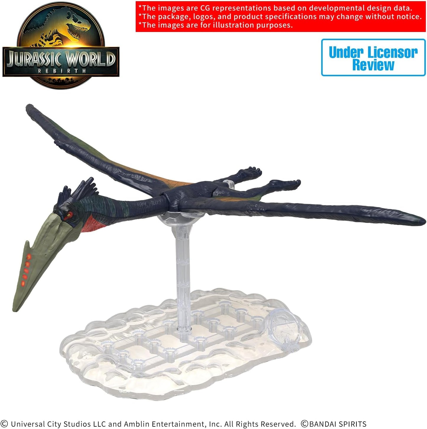 Bandai Hobby | Plannosaurus Jurassic World Quetzalcoatlus Model Kit | Official Bandai Dinosaur Figure | Easy Snap‑Fit Assembly, No Glue or Paint Required