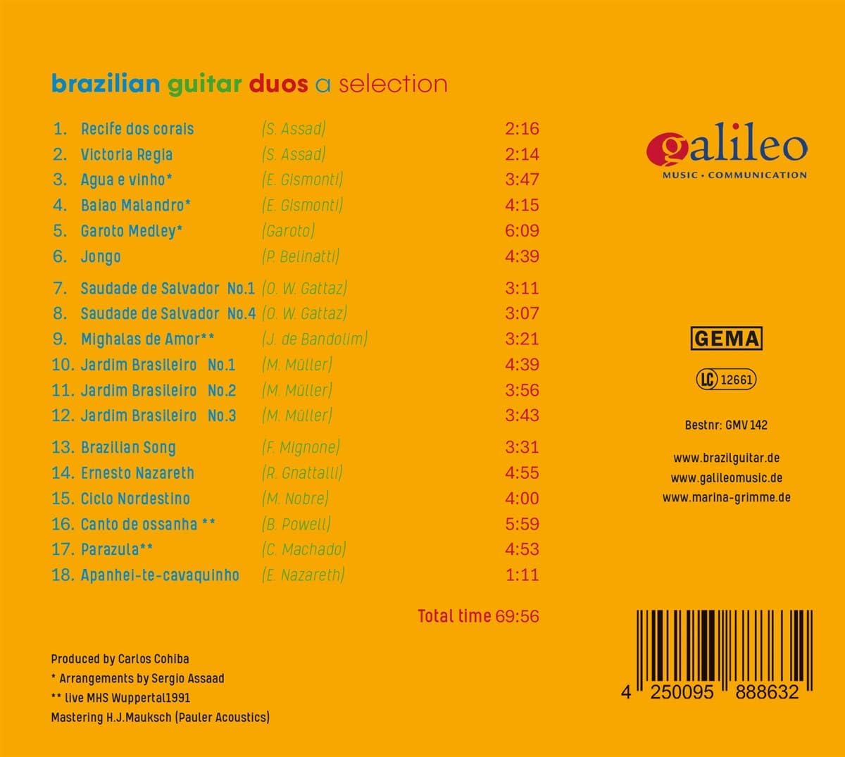 A Selection Of Brazilian Guitar Duos