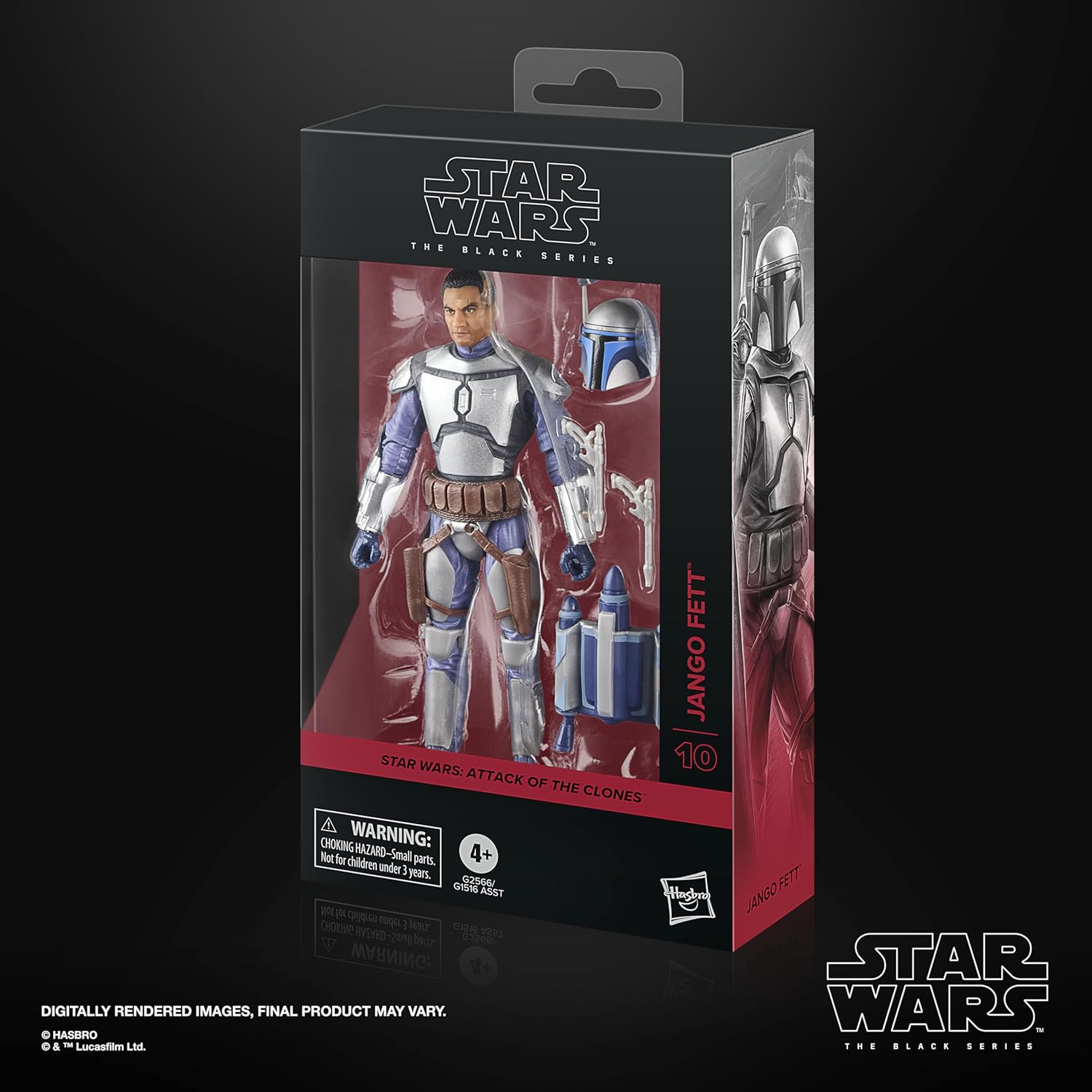 Star Wars The Black Series Jango Fett, Angriff der Klonkrieger Premium Action-Figur (15 cm