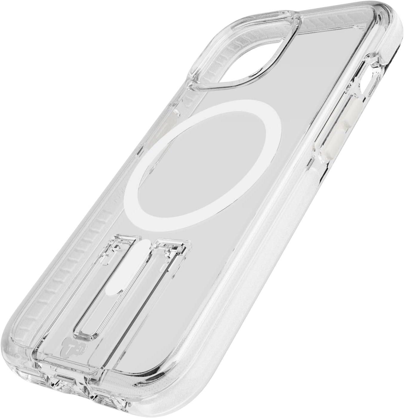 Tech21 EvoCrystal Kick case for iPhone 16e / 15 - Compatible with MagSafe - Impact Protection Case - White