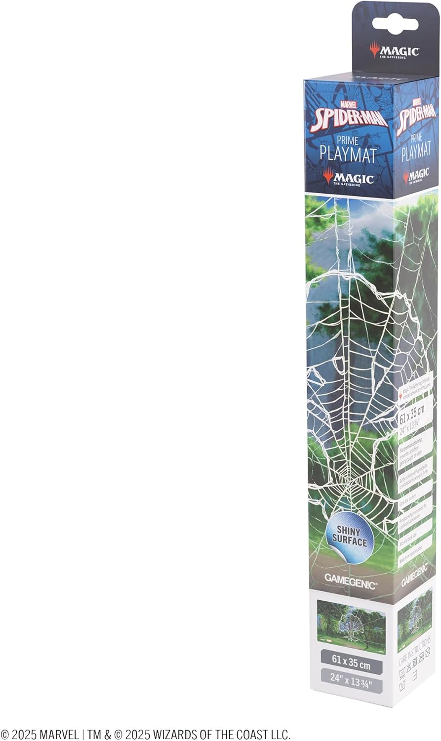 Gamegenic | Magic: The Gathering - Marvel's Spider-Man - Shiny Playmat: Spider-Man Forest | Trading Card Accessory
