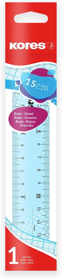 Kores - Acrylic Ruler - 15 Cm - Mix (742131)