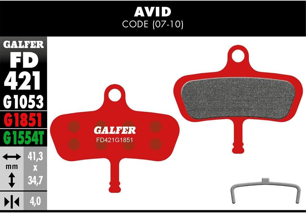 AVID Advance Code 2007 – 10 – Bremsbeläge, schwarz