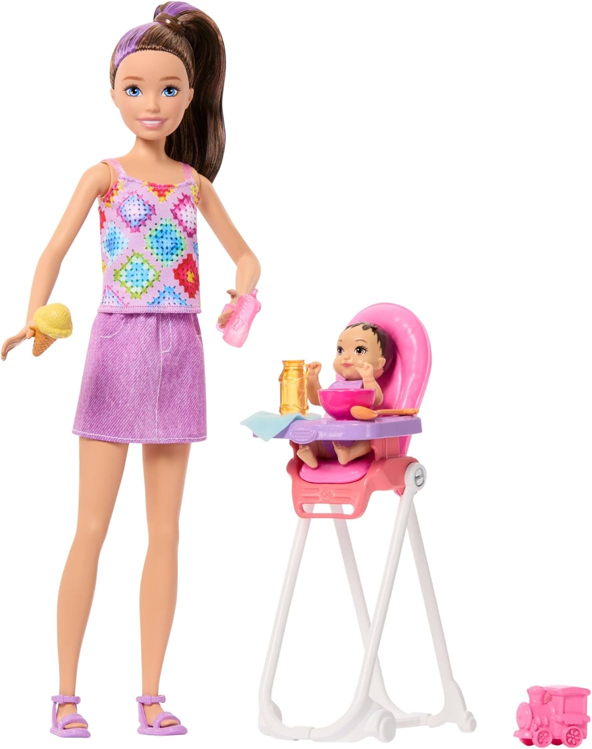 * Barbie Family & Friends Highchair Playset