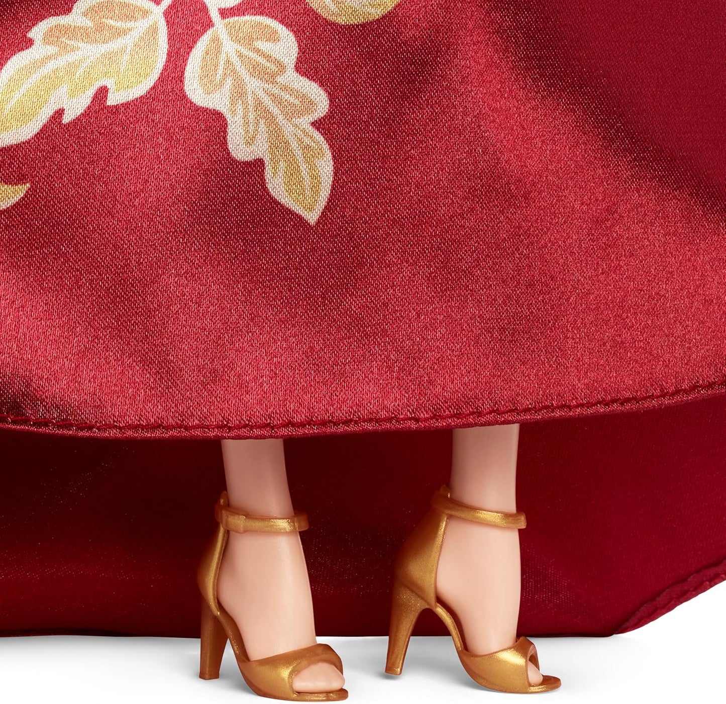 Barbie Signature Lunar New Year Fashion Doll Wearing Red Dress with Golden Peony Print, Collectible Holiday Toy, JJX83