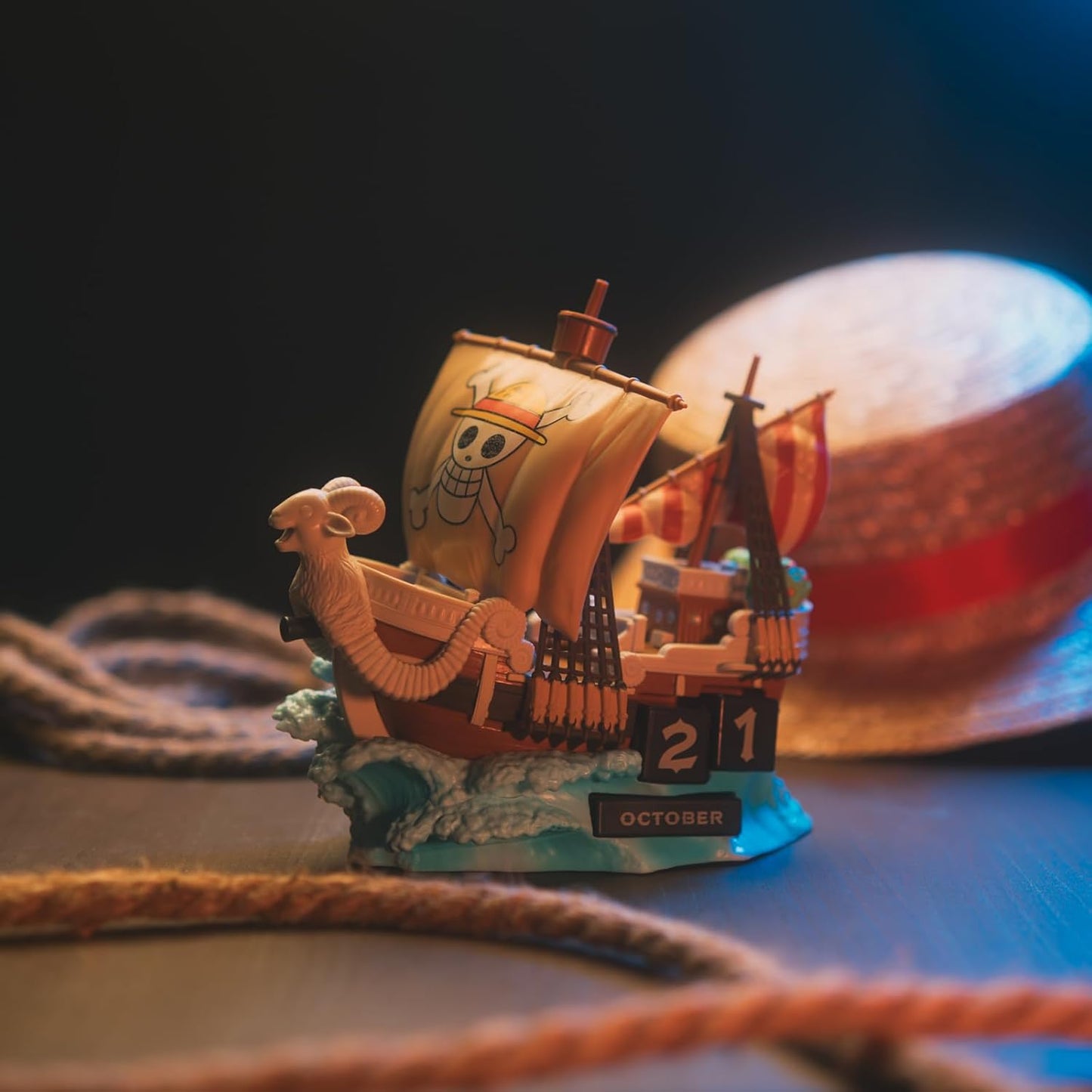 Grupo Erik Perpetual Calendar - One Piece Merch | Desk Calendar, Home Office Desk Accessories, Home Decor Accessories | Going Merry One Piece Gifts, Anime Gifts