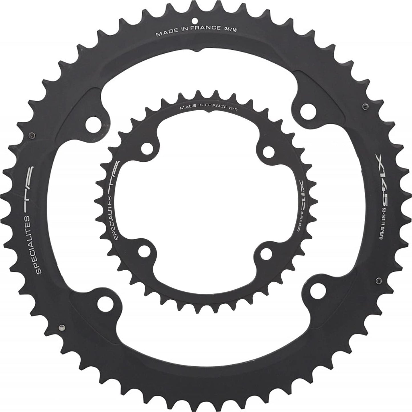 SPECIALITES TA Corona Strada x145 53d Campagnolo 11v bcd 145mm Alluminio Antracite (Corone Strada
