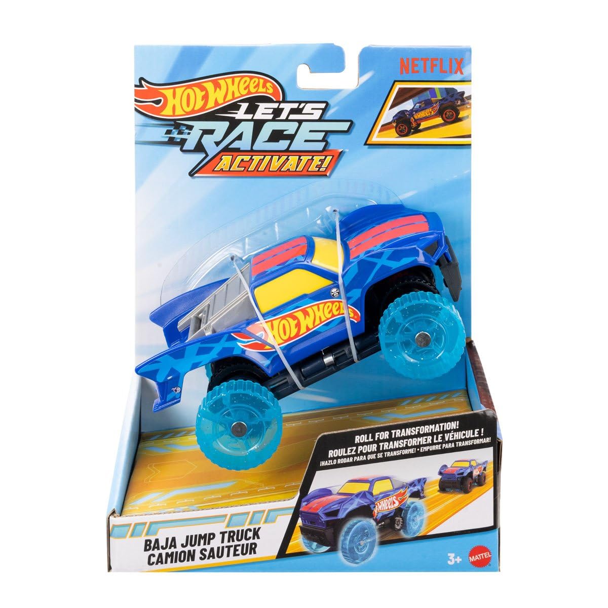 Hot Wheels Let'S Race Power Activated Baja Jump Truck