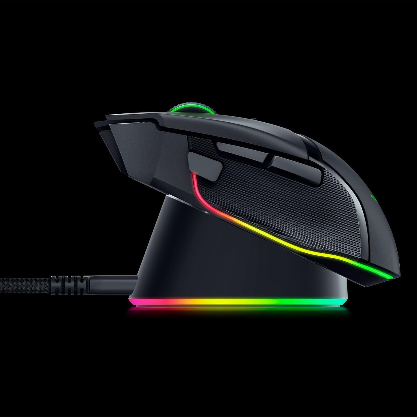 Razer Mouse Dock Pro & Charging Puck - Magnetisch draadloos oplaadstation en oplaadmodule voor compatibele muizen (magnetisch dock met laadstatus RGB-verlichting, antislip gekko-voeten, oplaadpuck
