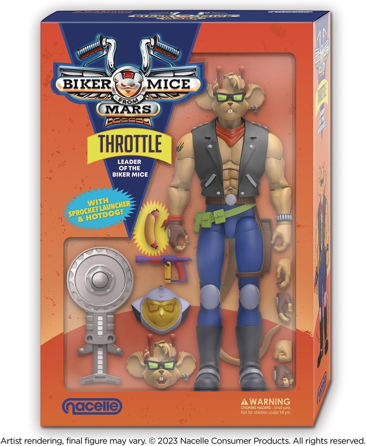 Biker Mice From Mars Nacelle Consumer Products Throttle Action Figure