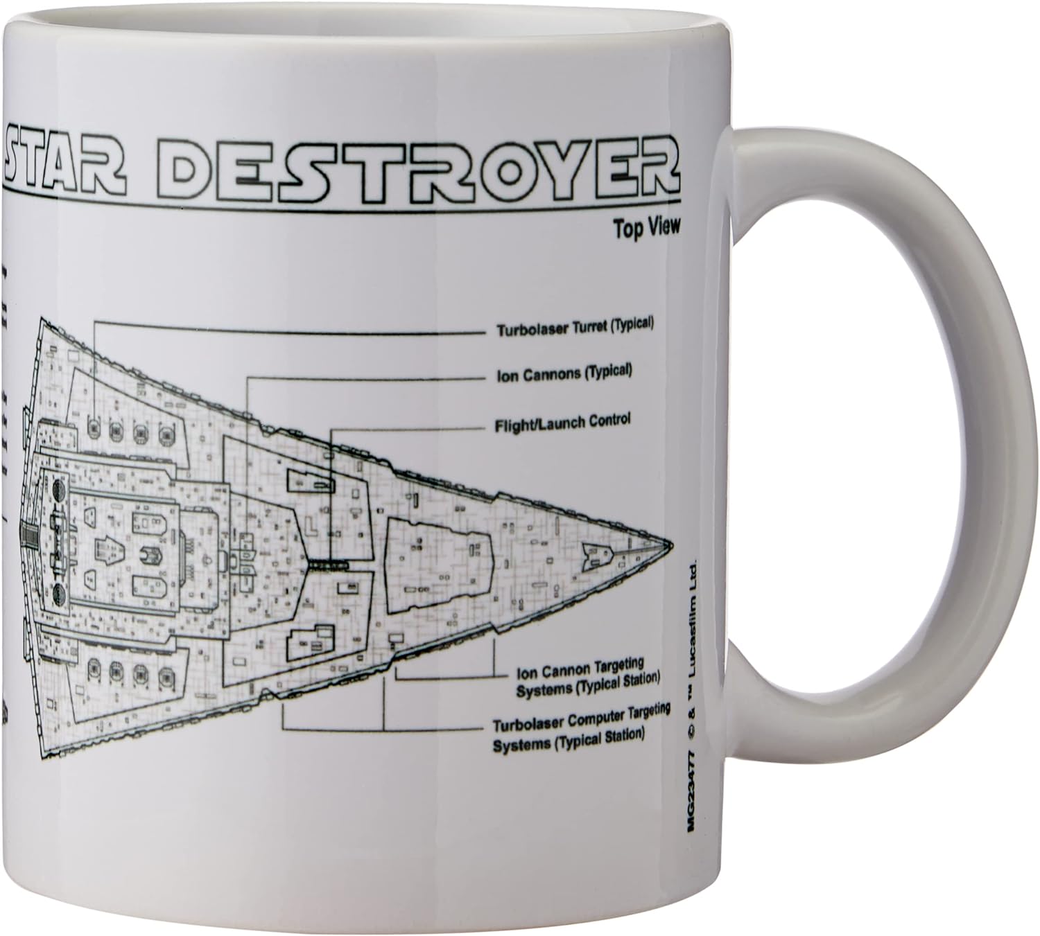 Star Wars - Star Destroyer Sketch, Multicolore, 11 oz/315 ML Mug