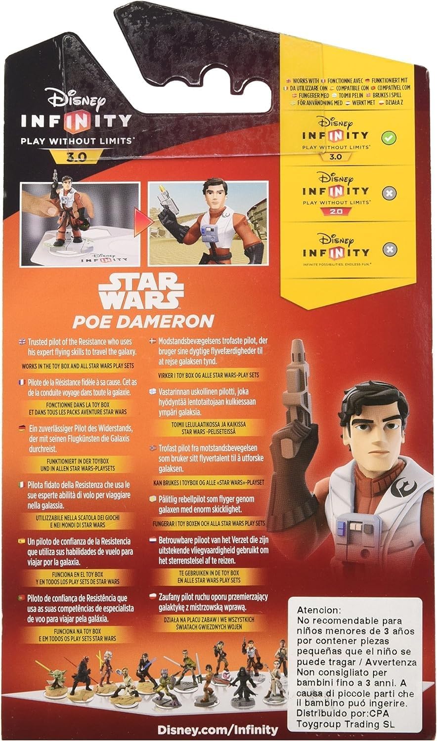 Disney 291346 Infinity 3.0 Star Wars - Poe Dameron Figuur (Nintendo Wii U